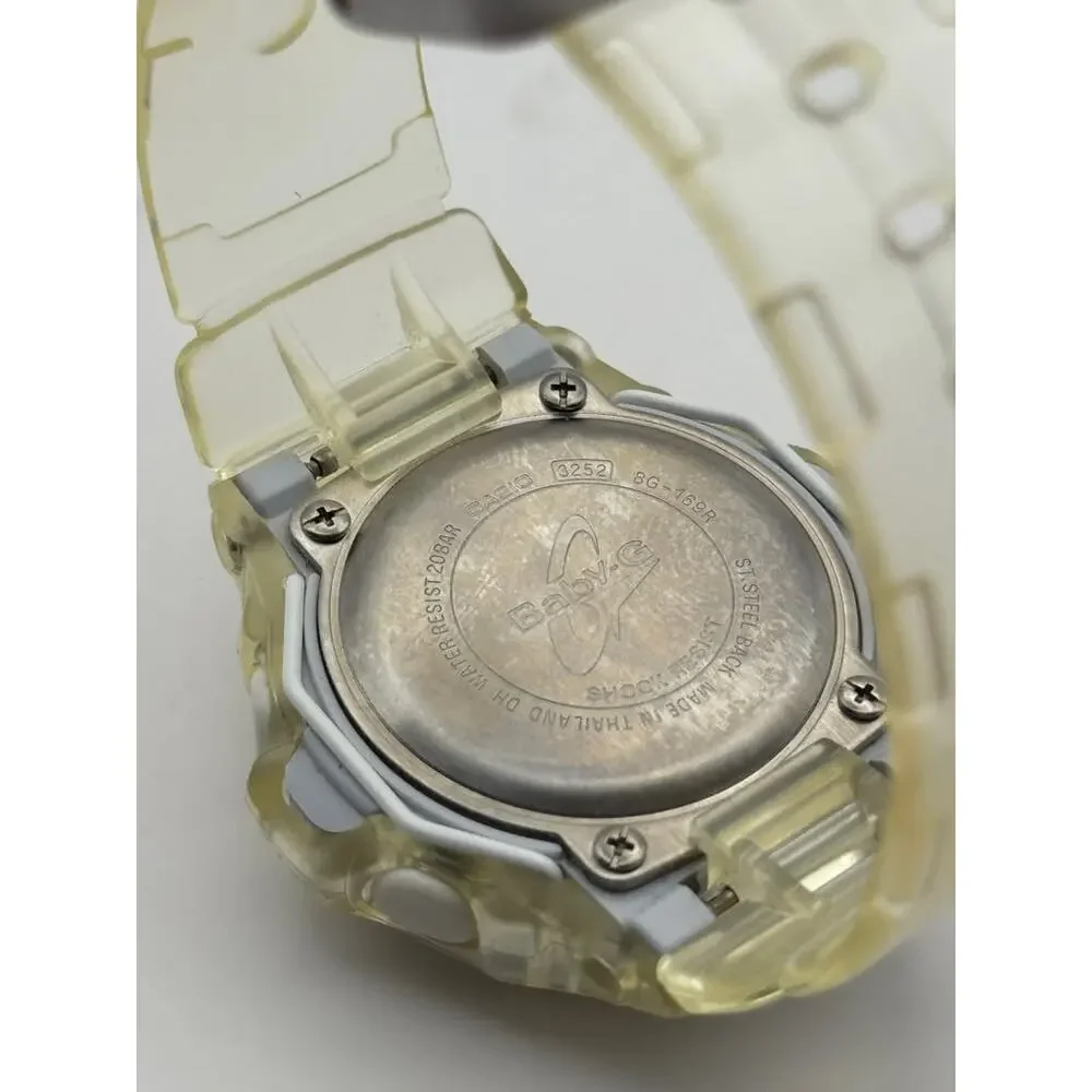 Casio Baby-G BG-169R Digital Watch Module 3252 Clear Resin Case Band Vintage